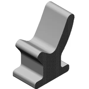 Spongy gray silicone