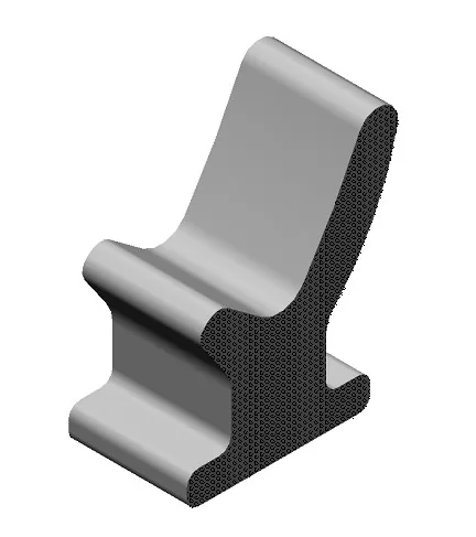 Spongy gray silicone
