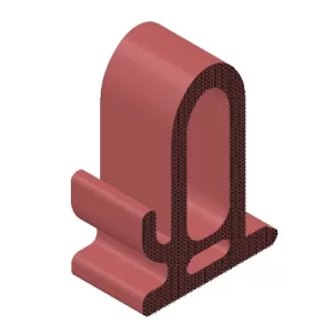 Red spongy silicone